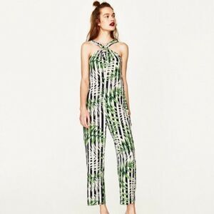 Zara bamboo patterned romper.‎